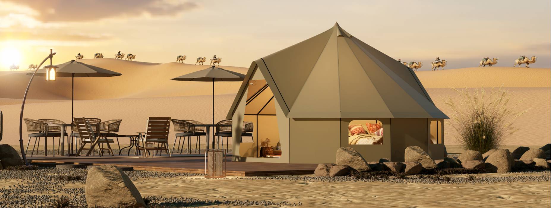 银海区露营酒店帐篷产品